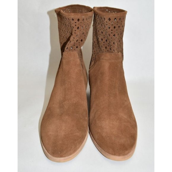 Michael Kors Tan Suede Ankle Booties - Picture 4 of 7